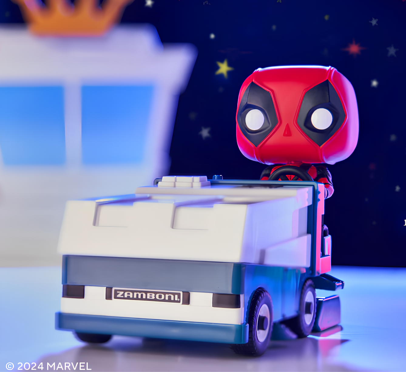 Deadpool on the zamboni machine - Deadpool