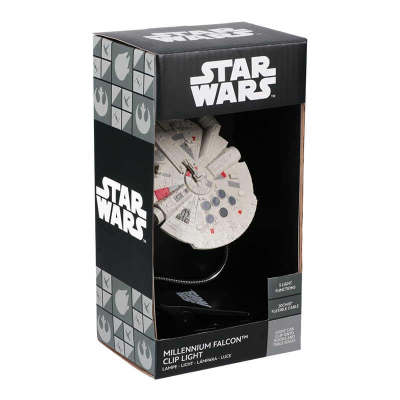 Star Wars - Millennium Falcon Clip On Book Light Tryby