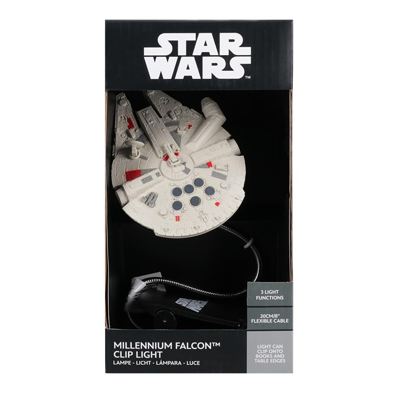 Star Wars - Millennium Falcon Clip On Book Light Tryby