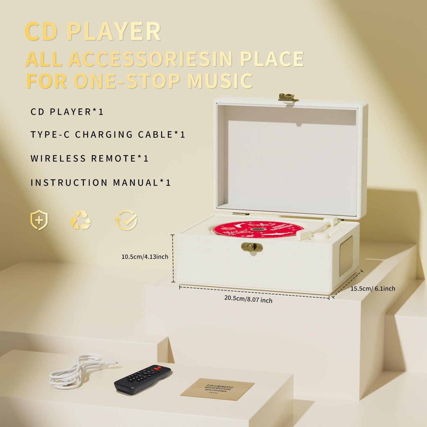 Leather CD player