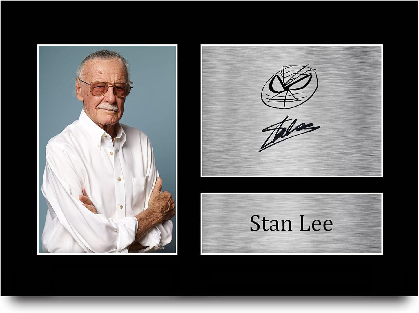 HWC Trading A4 – Stan Lee Marvel – Printed Photo with Autograph (A4)