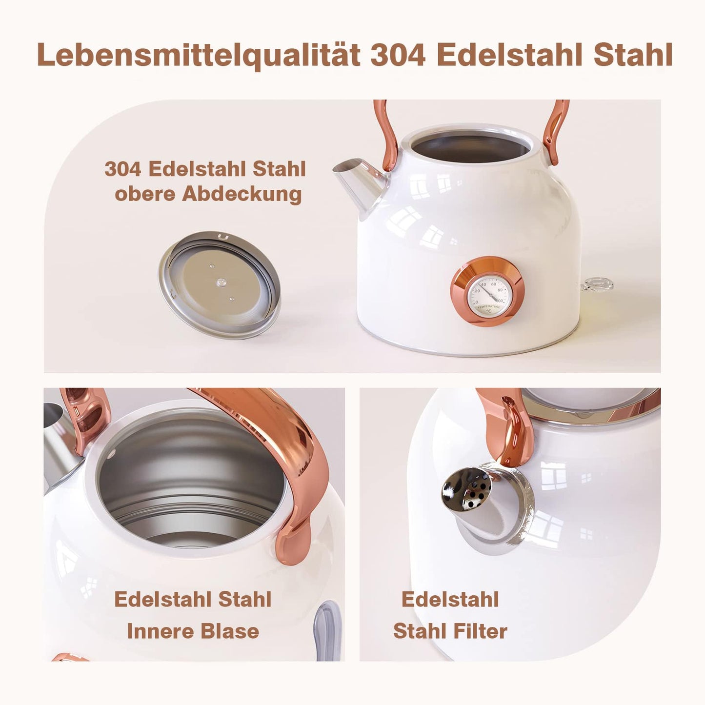 Retro Stainless Steel Kettle