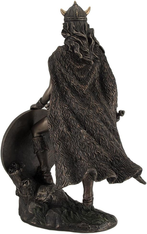 Viking Shieldmaid wykończona statua mitologia nordycka