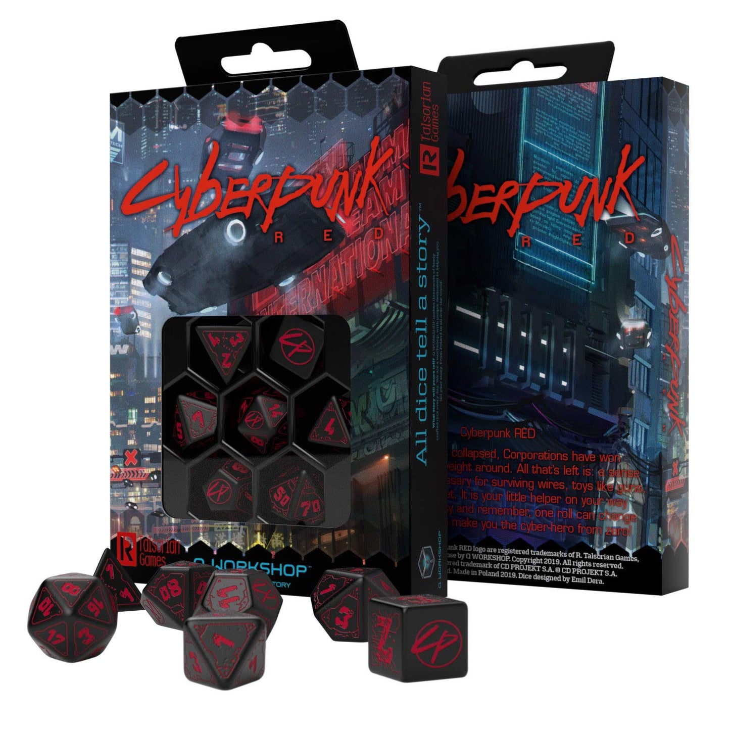 Cyberpunk - Red Dice Set (7)