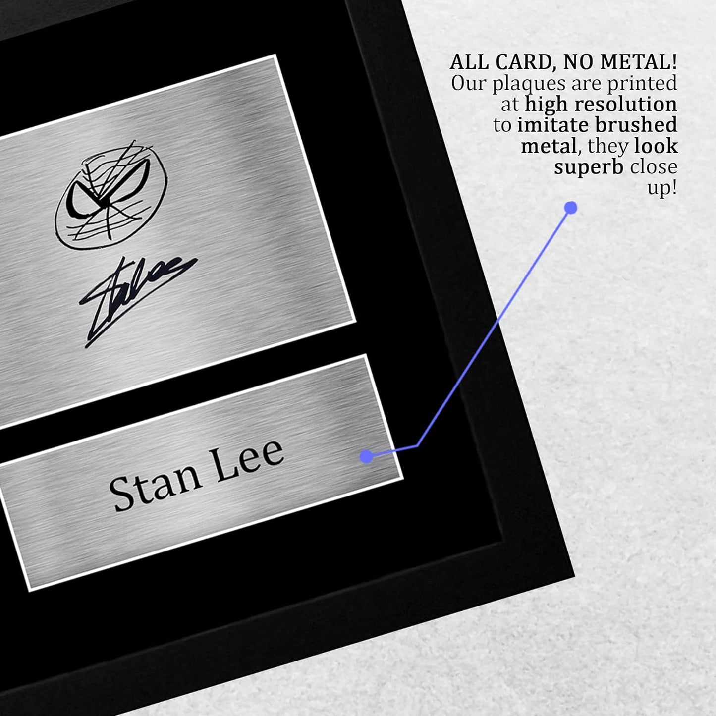 HWC Trading A4 – Stan Lee Marvel – Printed Photo with Autograph (A4)