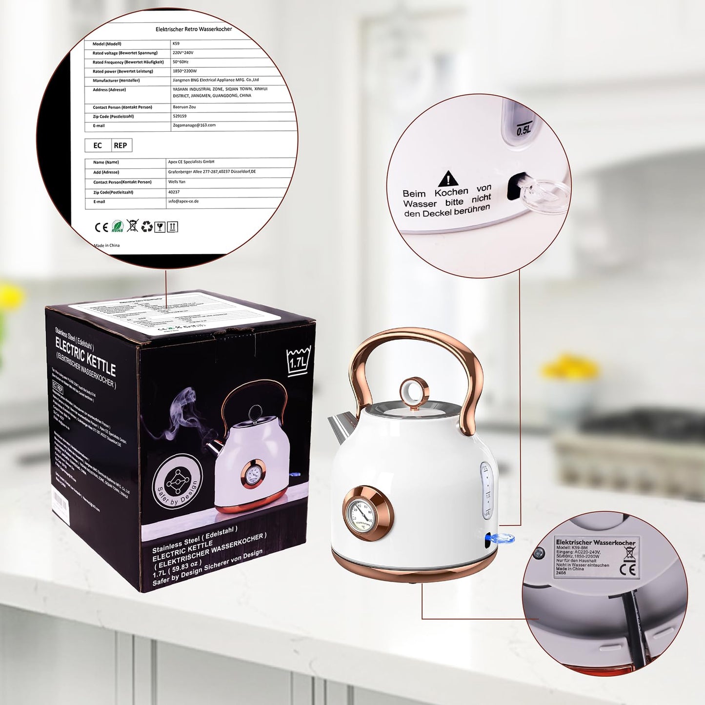 Retro Stainless Steel Kettle