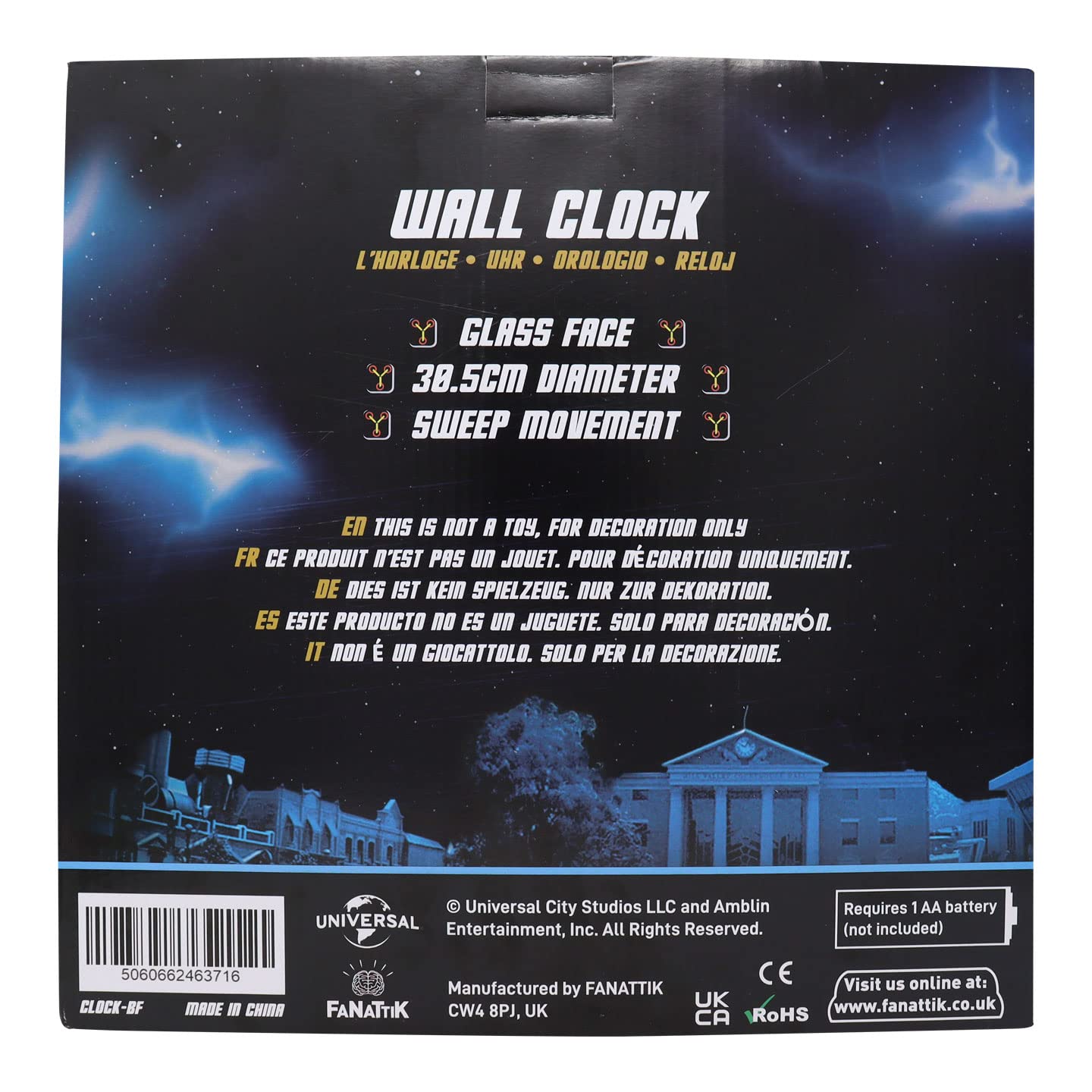 Back To The Future - Town Hall Clock 30 cm