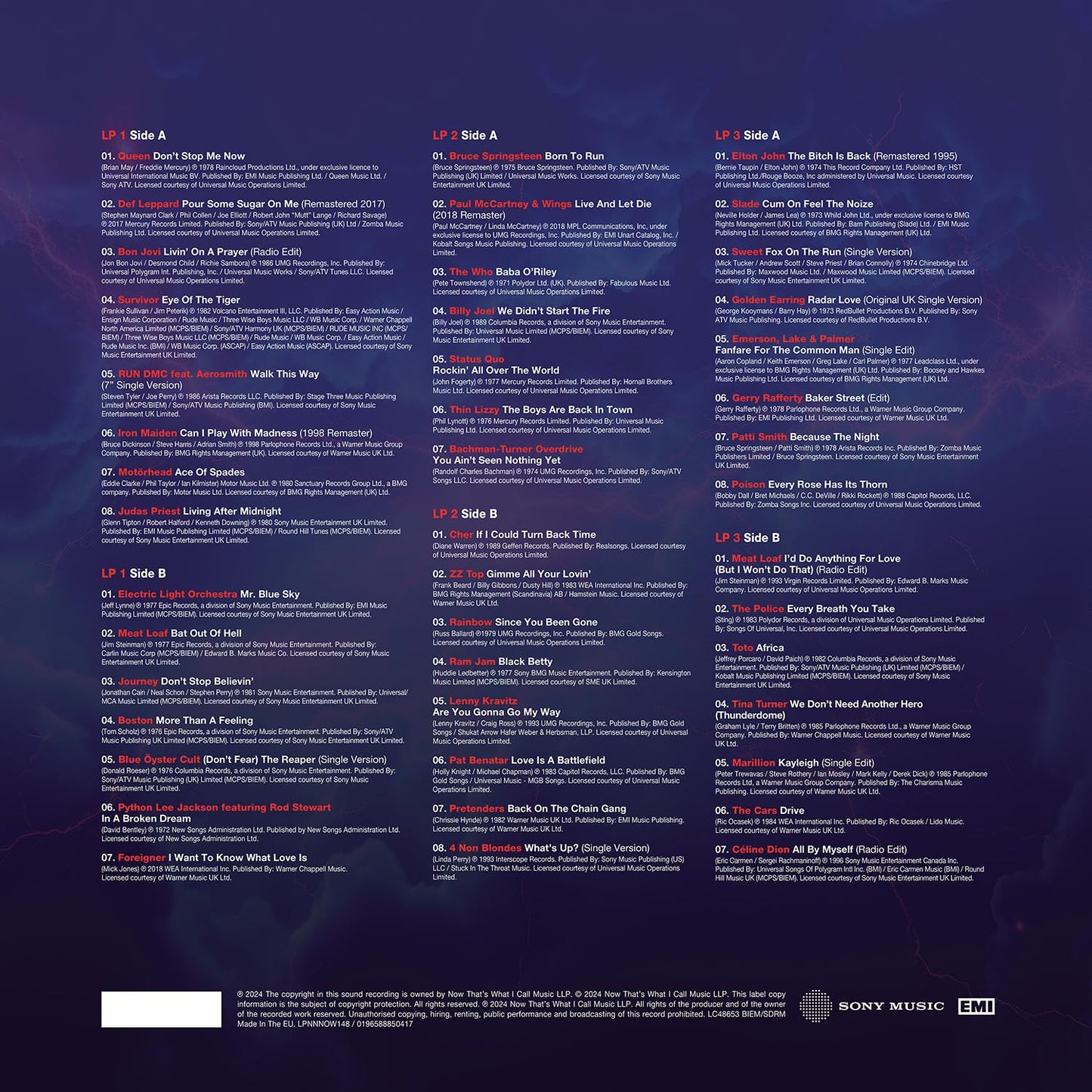 Vinyl - NOW That's What I Call Rock Anthems