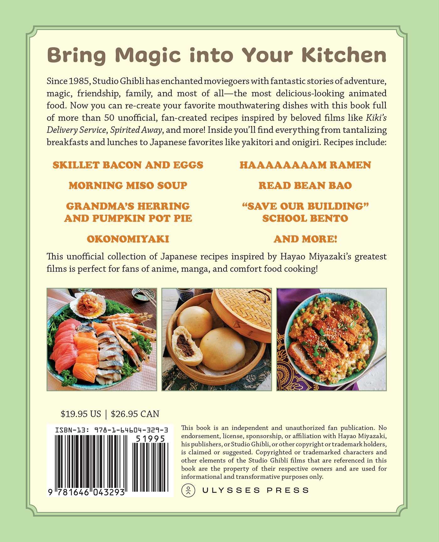 The Unofficial Studio Ghibli Cookbook: 50+ Delicious Recipes
