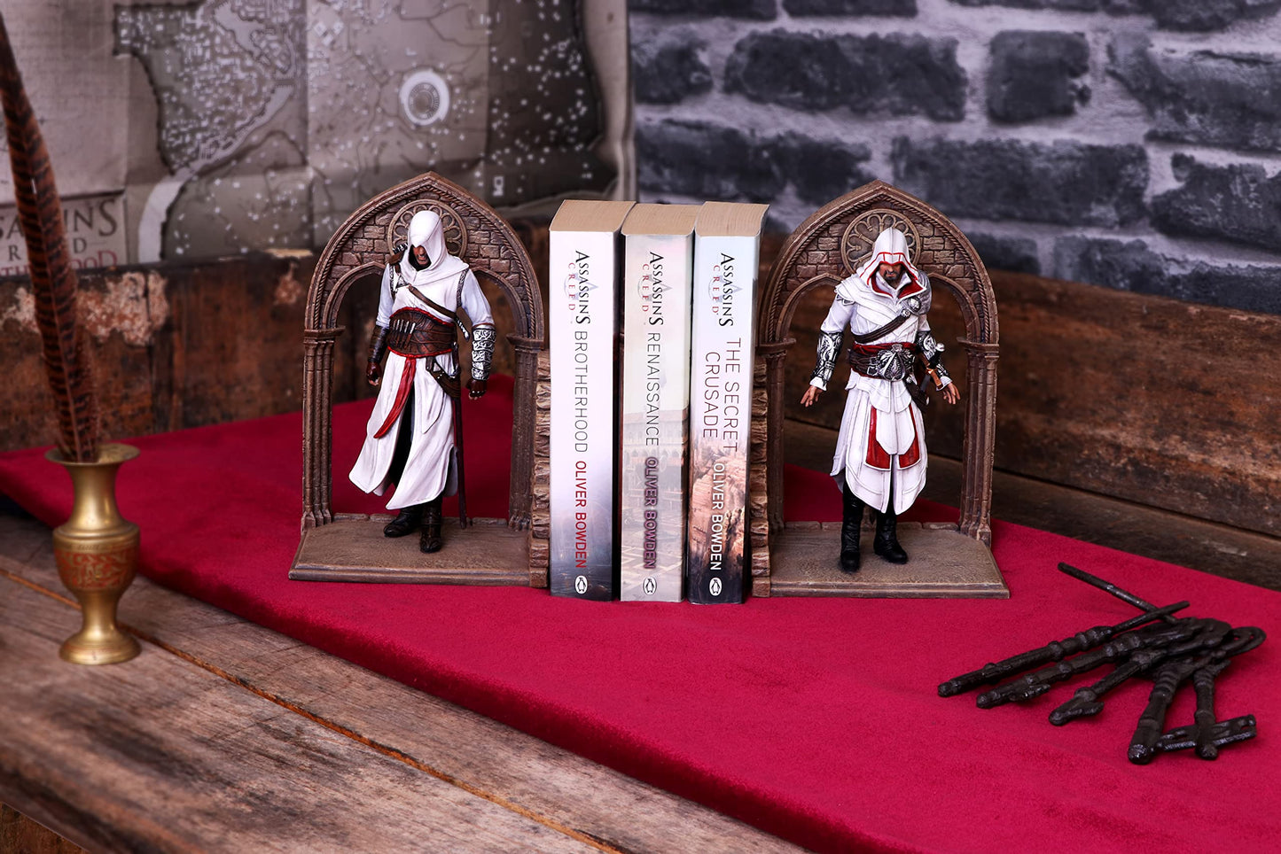 Officially Licensed Assassin's Creed Altair and Ezio Library Bookends
