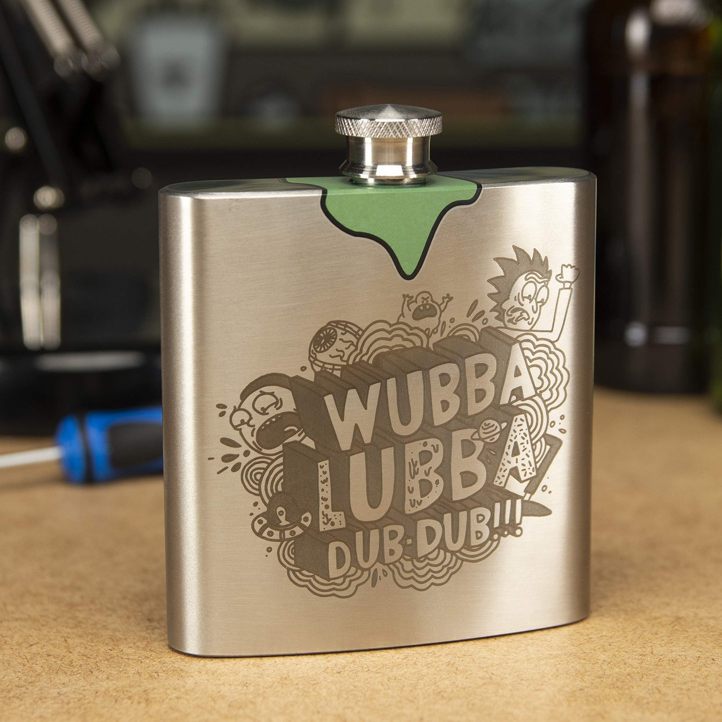 Morty Rick's Wubba Lubba - Flask