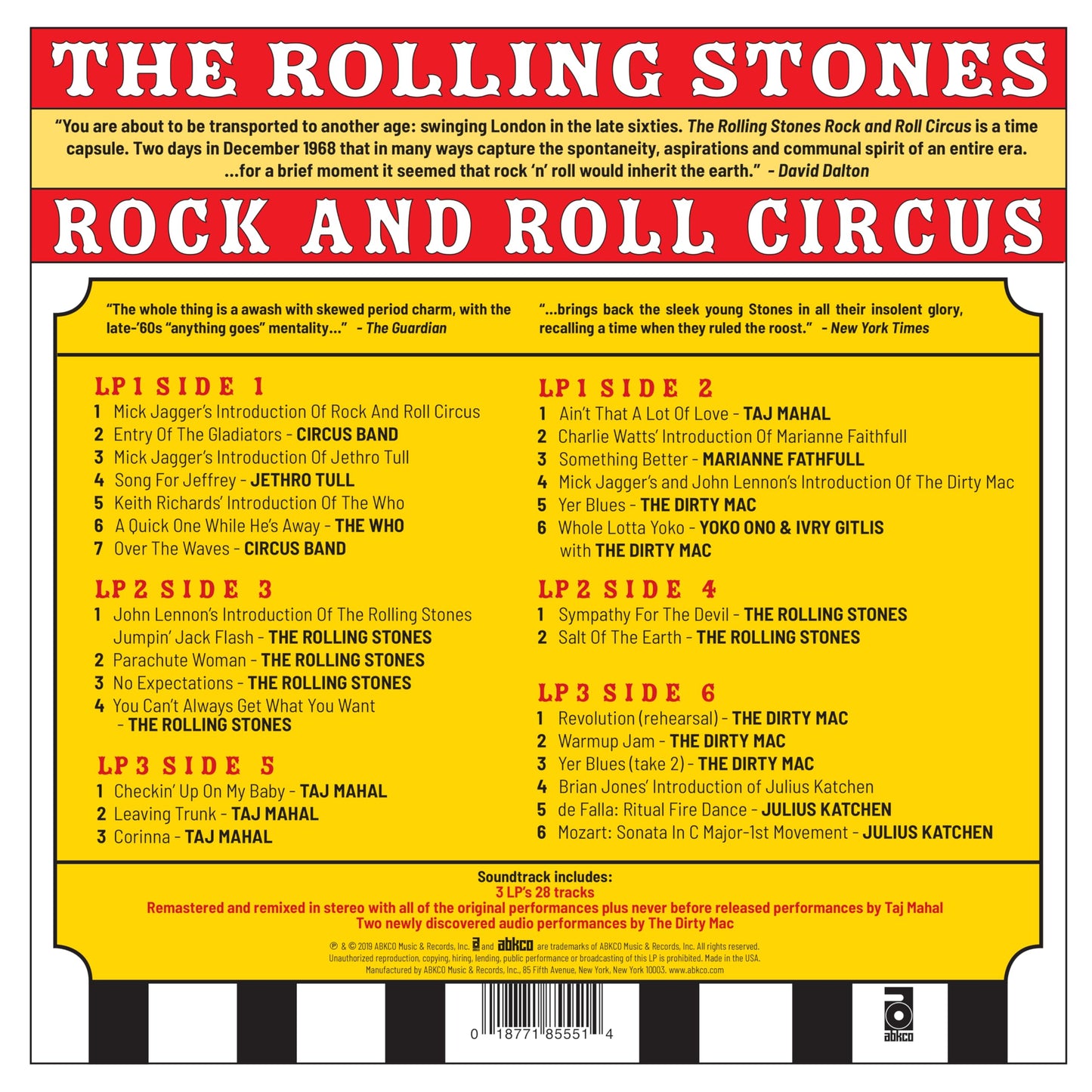 Vinyl - The Rolling Stones Rock And Roll Circus