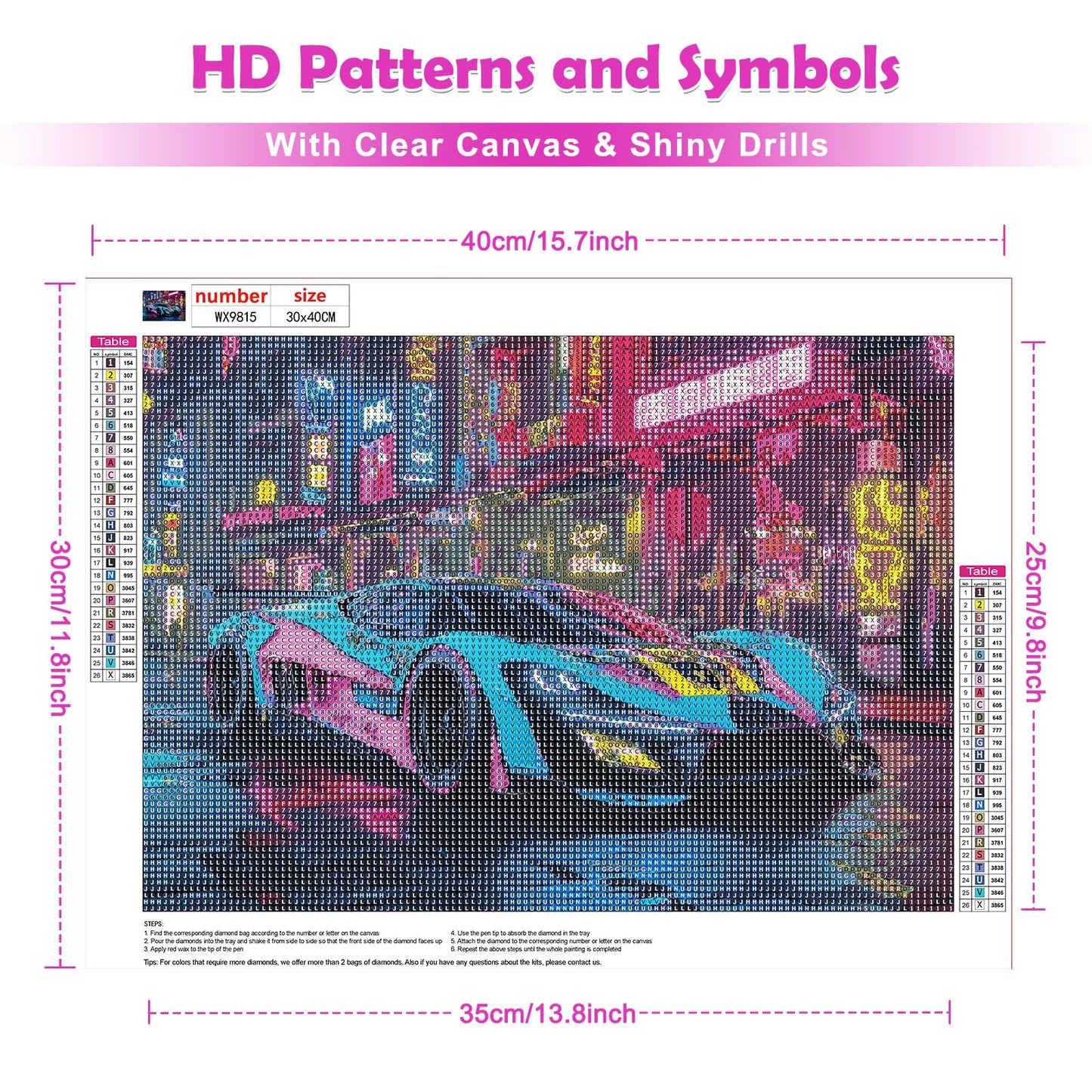 Cyberpunk 2077 - Diamond Mosaic 40x30
