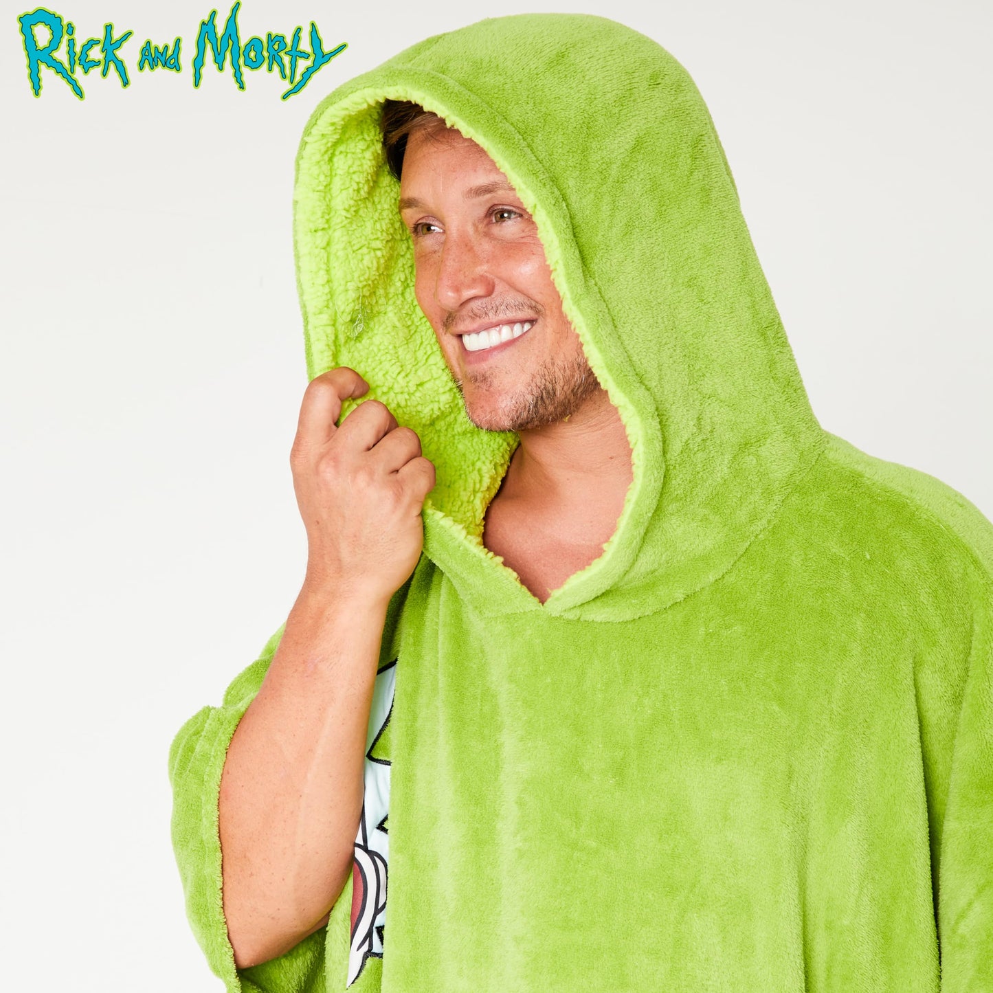 Rick and Morty - blanket with a hood