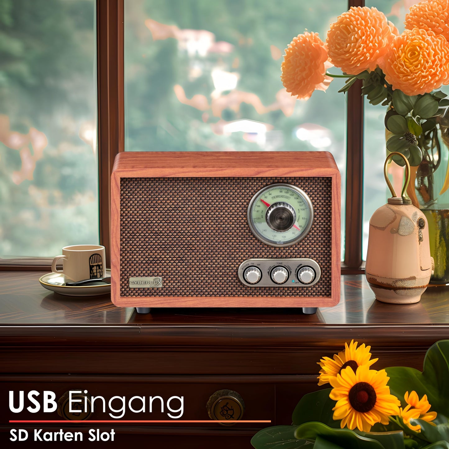 Nostalgia Retro Radio | Bluetooth, USB, SD, FM/AM
