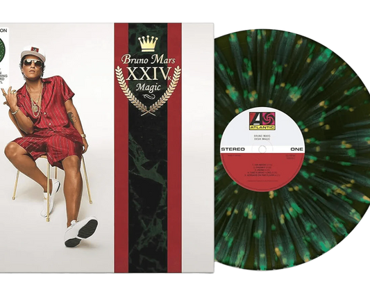 Bruno Mars - 24K Magic (Forest Green with Opaque Spring Green and Custard Splatter Vinyl)