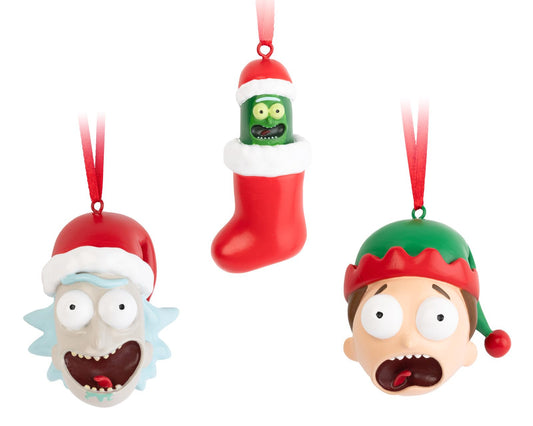 Christmas Ornaments - Rick & Morty & Pickle Rick | Set Of 3