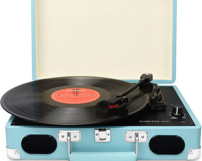 3-speed vinyl turntable with built-in speakers
