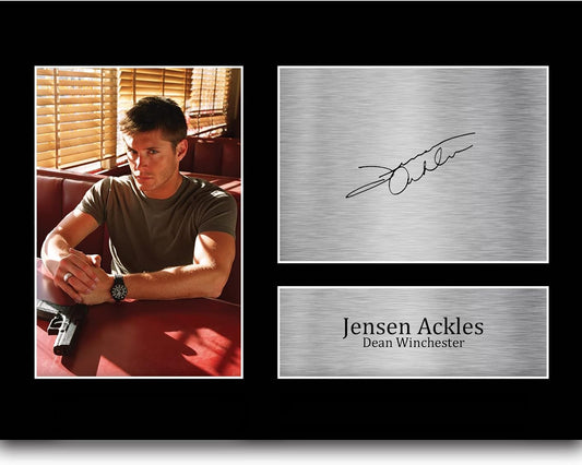 Jensen Ackles Supernatural – Printed Photo with Autograph for TV Series Fans (A4)