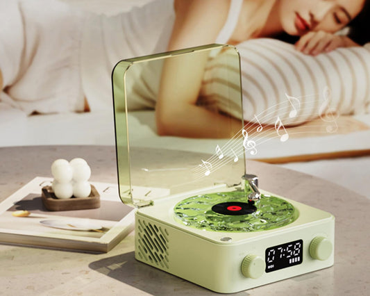 Bluetooth Disc Player with Stereo Speakers and Wave Light